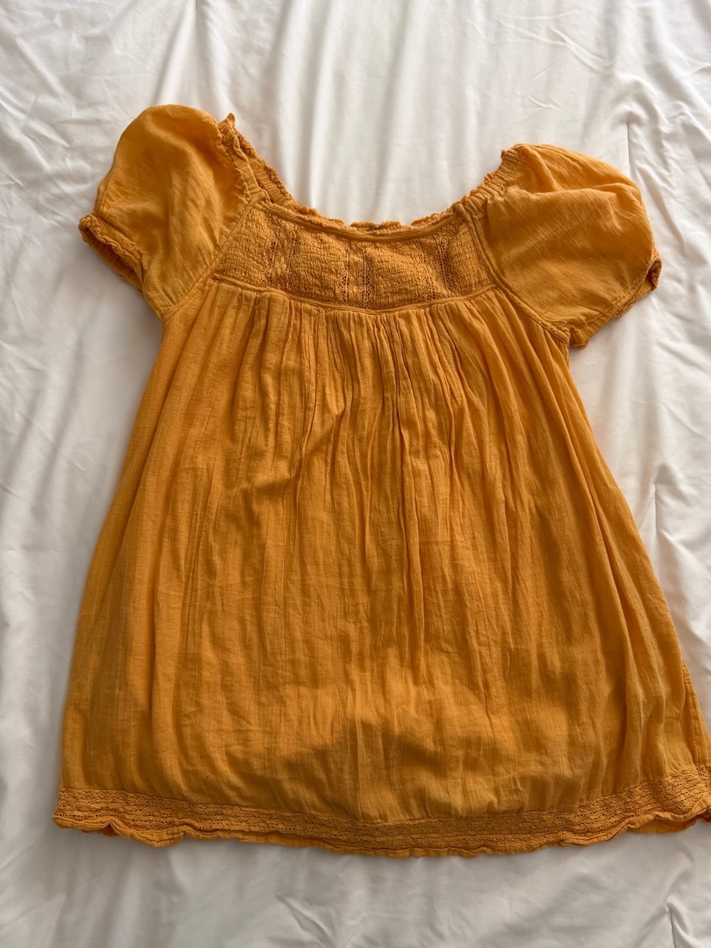 Free People Orange Mini Romper/Dress
